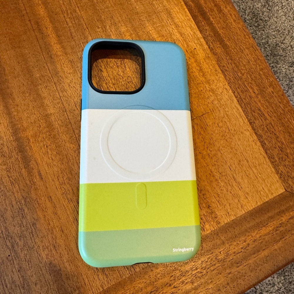 Blue, White, and Green Phone Case